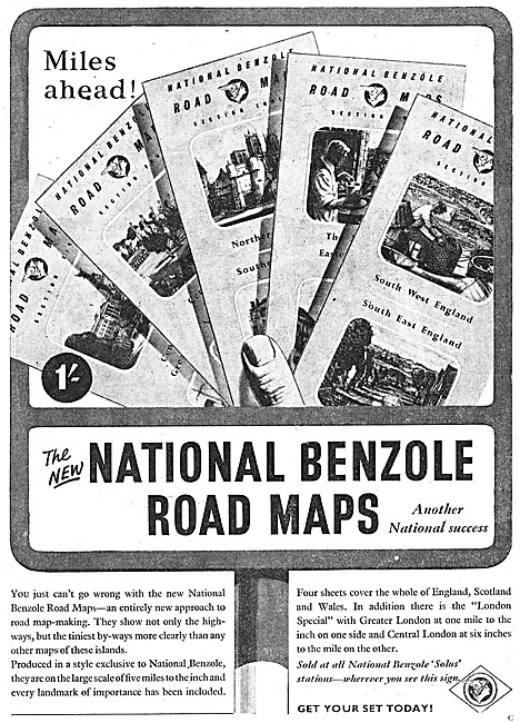 National Benzole Petrol - National Benzole Road Maps             
