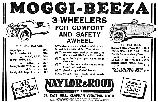 Naylor & Root Motor Cycle & Three Wheeler Sales & Service        