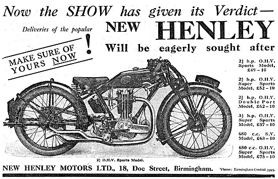 The Range Of New Henley Motorcycle Models & Prices               