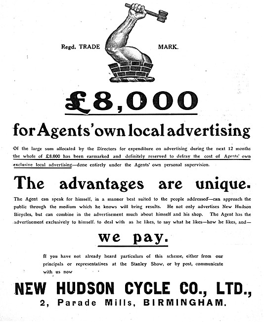New Hudson Bicycles & Motor Cycles                               