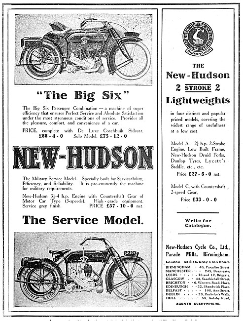 1914 New Hudson Big Six Combination                              