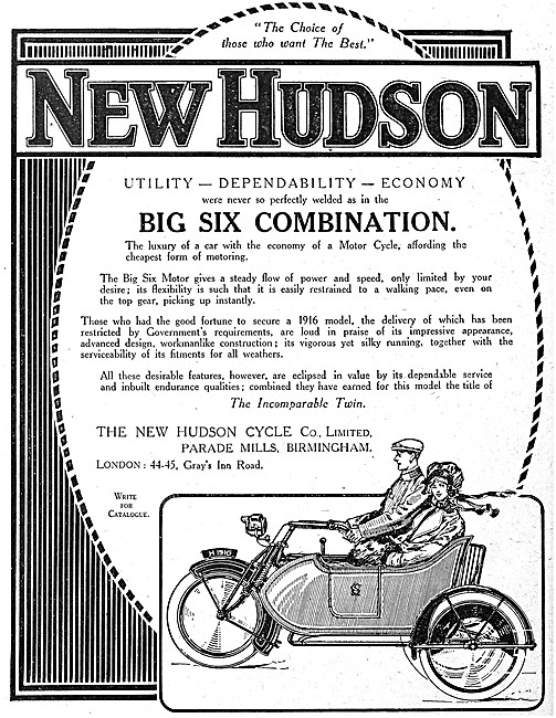 1916 New Hudson Big Six Combination                              