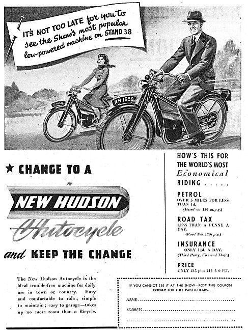1949 New Hudson Autocycles                                       