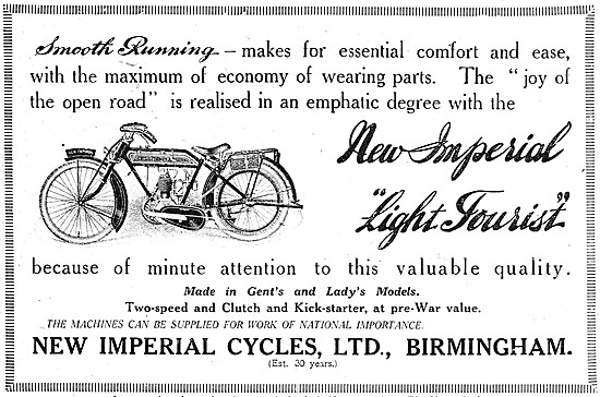 New Imperial Motor Cycles                                        