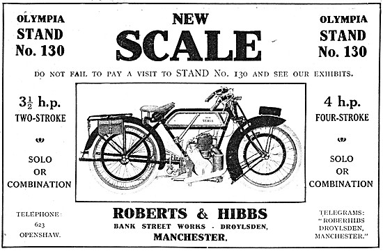 1920 New Scale 3.5 hp Two-Stroke Motor Cycle                     