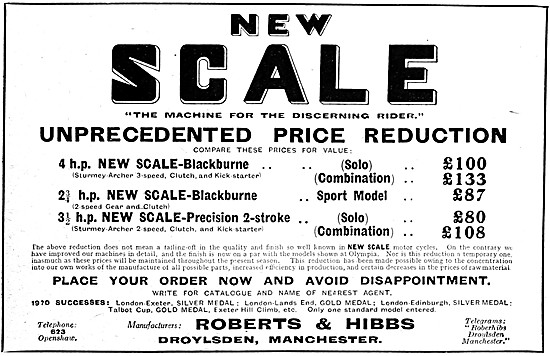 New Scale Motor Cycles - New Scale-Blackburne 4 hp               