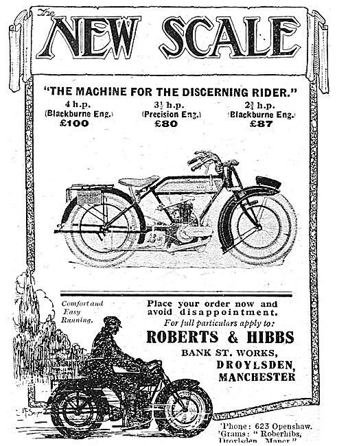 New Scale Blackburne - New Scale Precision Eng Motor Cycles 1921 