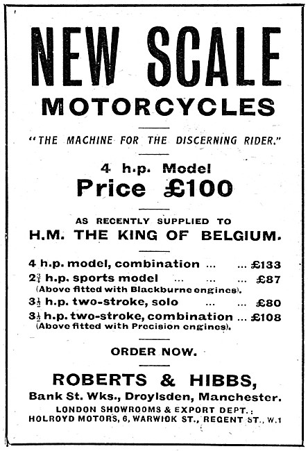 1920s New Scale Motor Cycles                                     