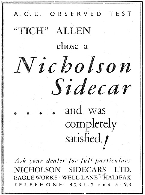 Nicholson Sidecars                                               