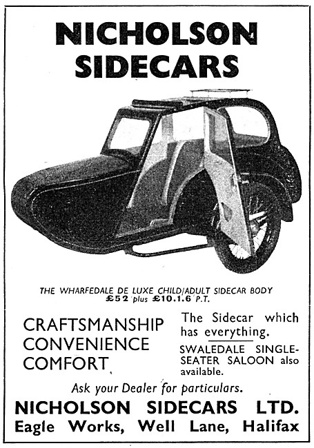 Nicholson Wharfedale Sidecar                                     