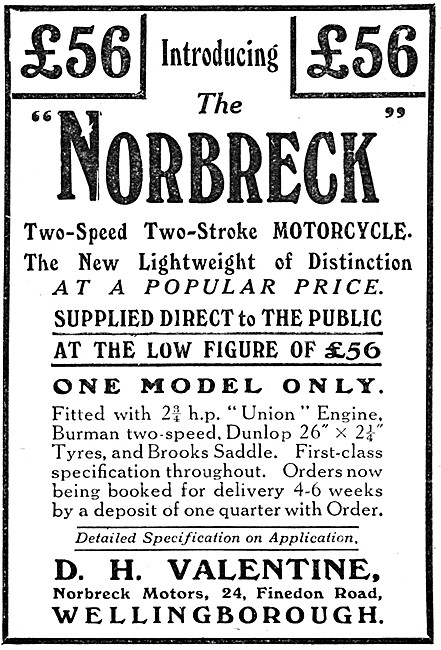 Norbreck Motor Cycles - Norbreck Two-Stroke Motorcycle           