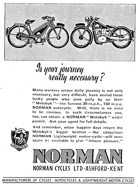 Norman Motor Cycles - Norman Motobyk                             