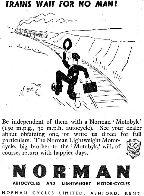 Norman Motobyk - Norman Lightweight Motor Cycles                 