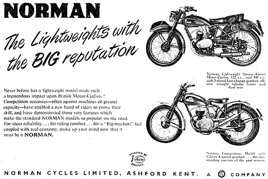 Norman Motor Cycles 1954                                         