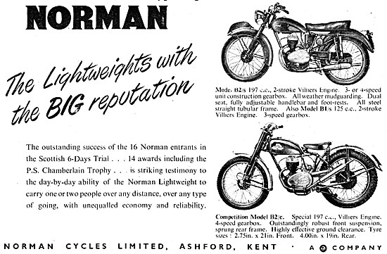 Norman B2s 197 cc - Norman B2c Trials Machine                    