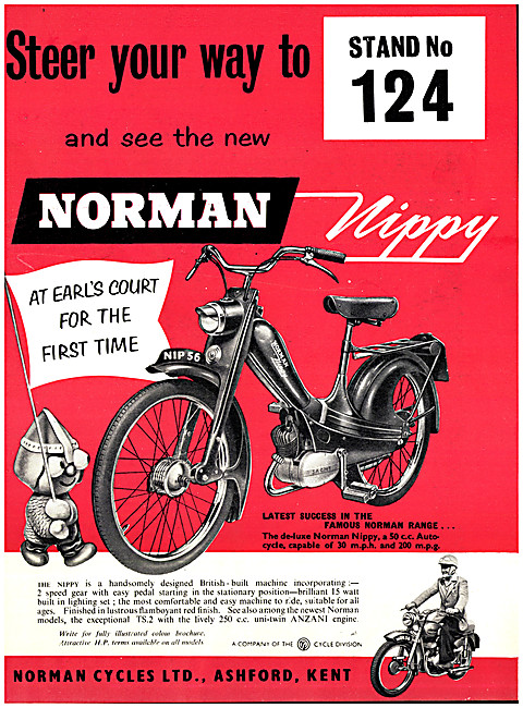 Norman Nippy Moped 50 cc - Norman Nippy Autocycle                
