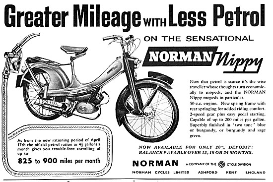 Norman Nippy 50 cc Moped                                         