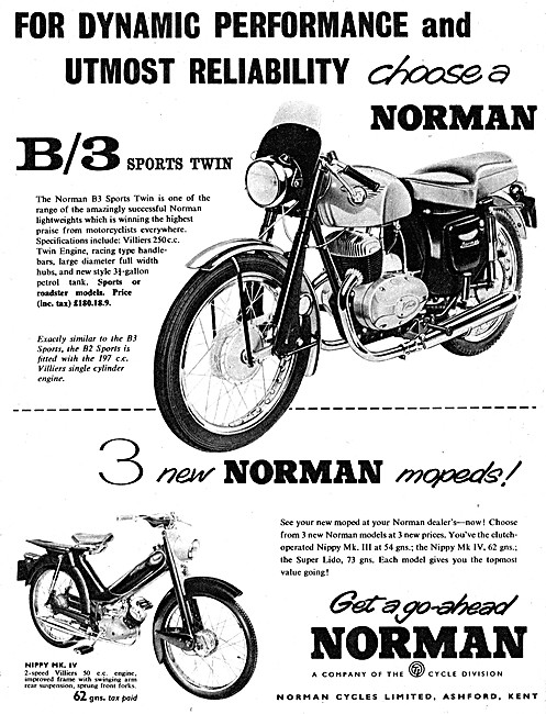Norman Nippy Mk.IV Moped - Norman B/3 Sports Twin                