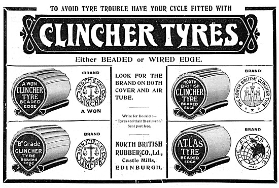 North British Rubber Clincher Tyres                              