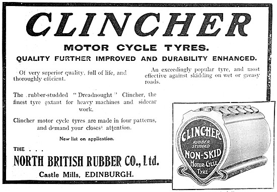 North British Rubber Clincher Motorcycle Tyres                   