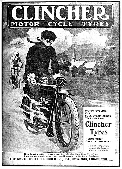 North British Rubber Clincher Motor Cycle Tyres                  