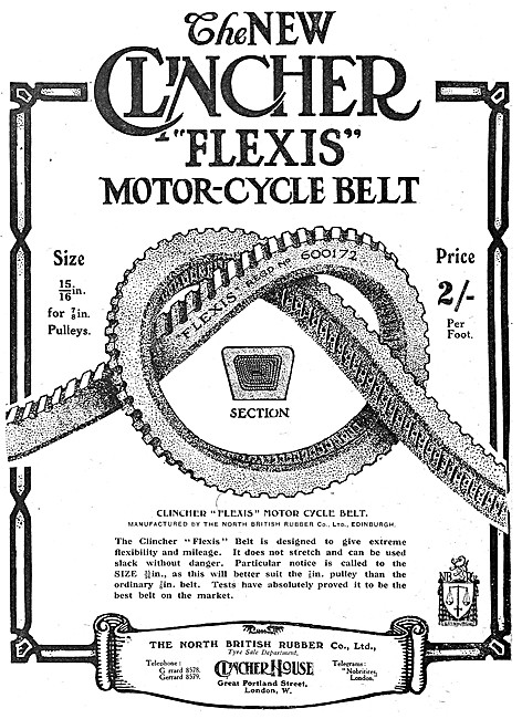 Clincher Flexis Motor Cycle Belt                                 