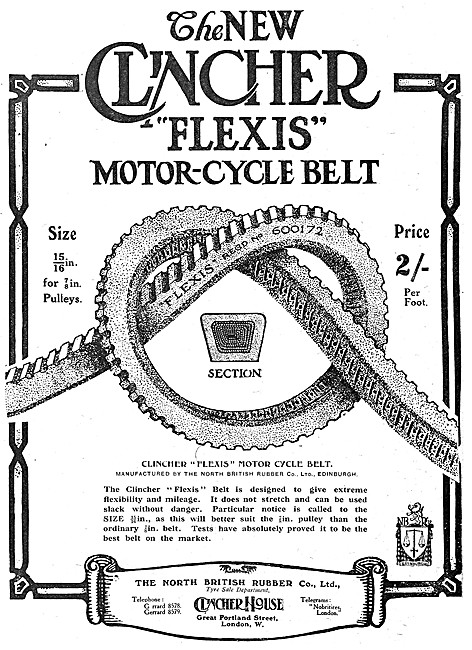 Clincher Flexis Motor Cycle Belt - Clincher Belts                