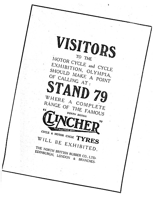 North British Clincher Motor Cycle Tyres                         