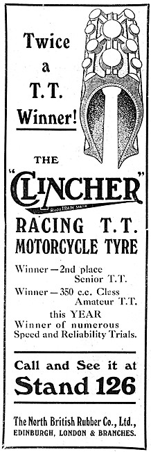 North British Clincher Racing TT Motorcycle Tyres                