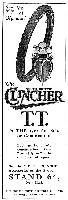 North British Clincher TT Motor Cycle Tyres                      