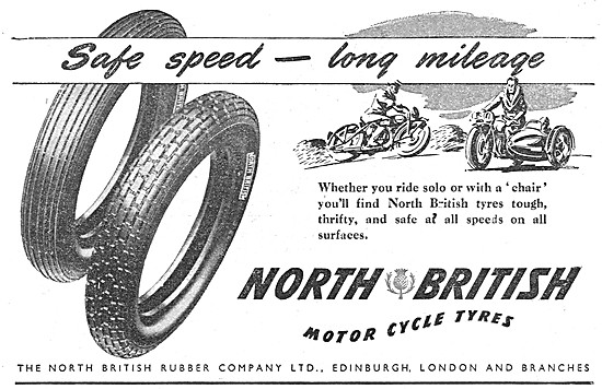North British Rubber Moto Cycle Tyres                            
