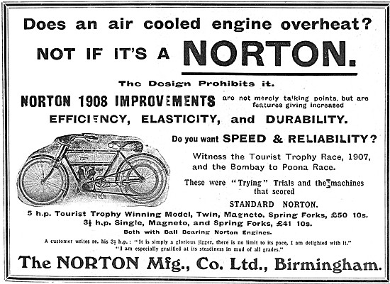 1908 Norton 5 hp Motor Cycle                                     