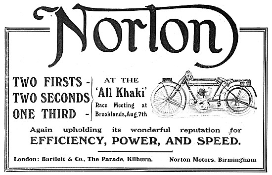 Norton Motor Cycles 1915                                         