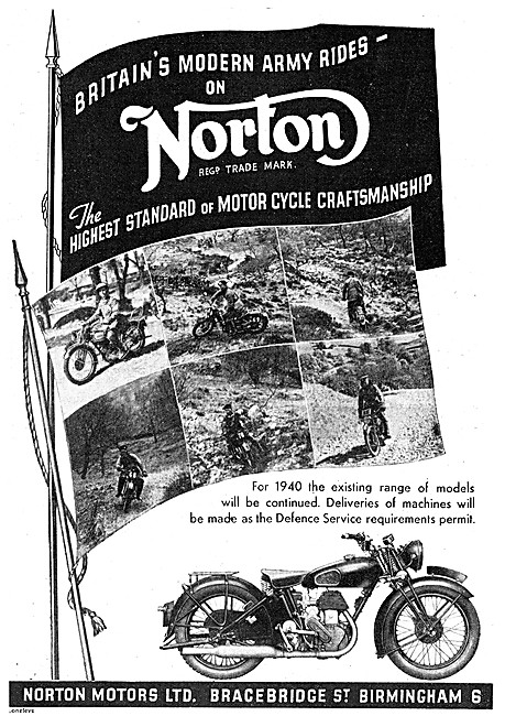 Norton Despatch Riders Machines 1939                             