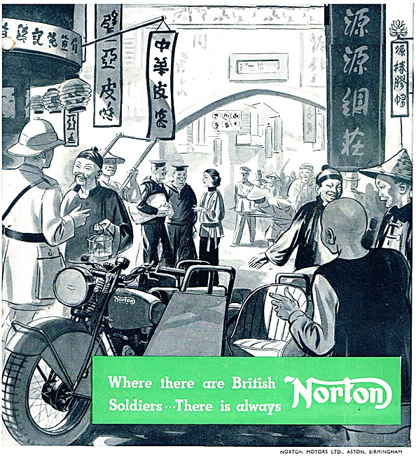 Norton Motor Cycles On Active Service WW2                        