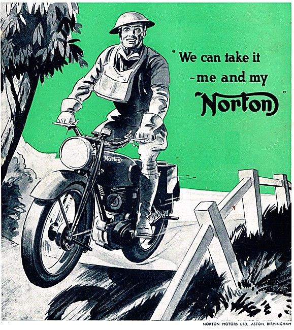 Despatch Riders Norton Motor Cycles                              