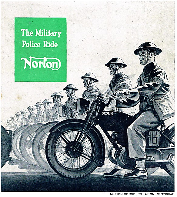 Military Police Norton Motor Cycles 1941                         