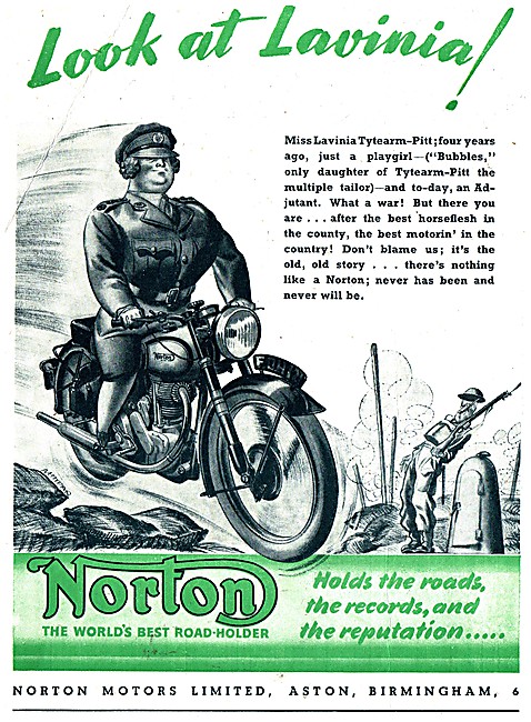 Norton Motor Cycles - Norton Army Motor Cycles                   