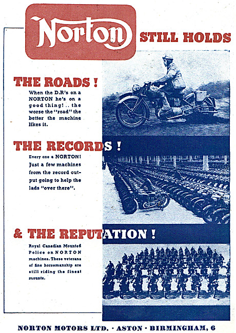Wartime Norton Motorcycles                                       