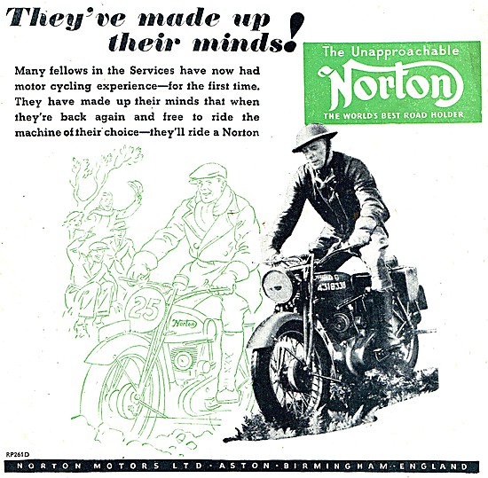 Norton Despatch Riders Machines 1944                             