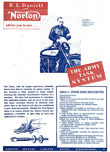 Norton Army Motor Cycles                                         