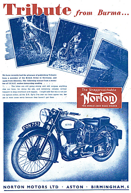 Norton Despatch Riders Motor Cycles                              