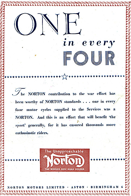 Army Norton Motor Cycles                                         