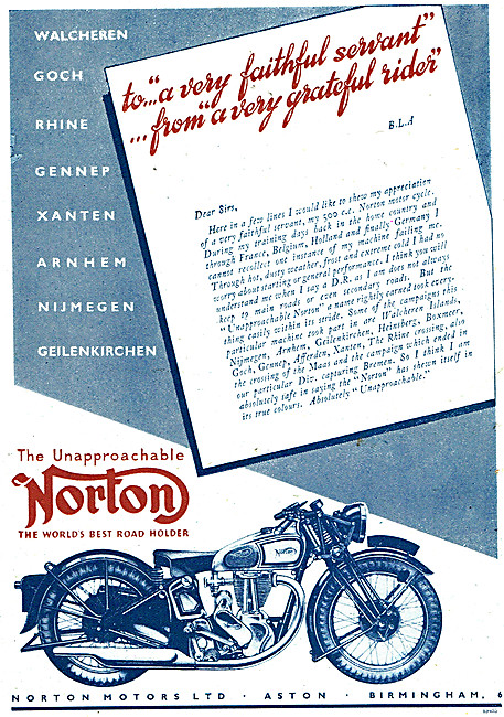 Norton Service Motor Cycles                                      