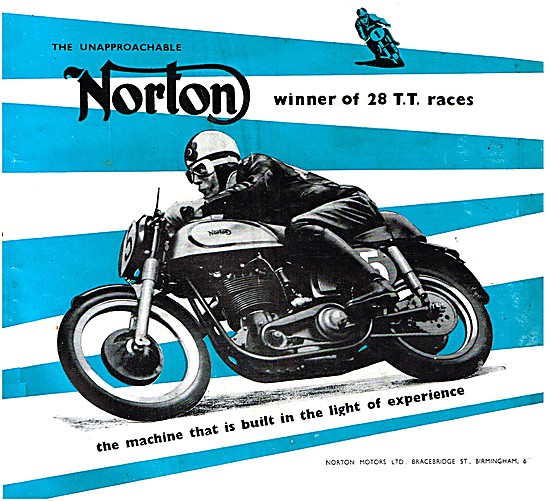 Manx Norton Racing Motor Cycles 1952                             