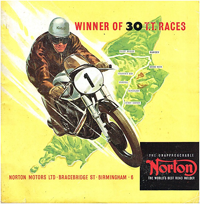 Norton TT Winning Motorcycles 1954 Advert                        