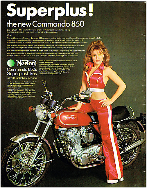 1973 Norton Commando 850                                         