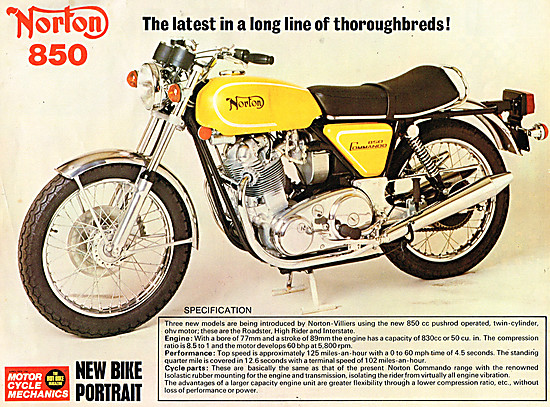 1973 Norton Commando 850                                         