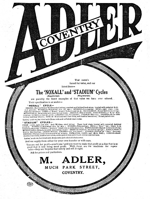 Adler Noxall Bicycles                                            