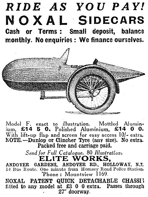 1927 Noxal Sidecar                                               